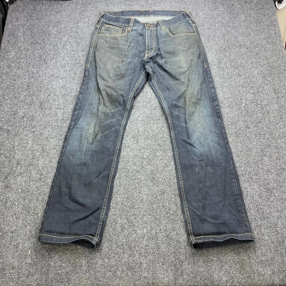 Levi's 514 Slim Straight Leg Denim Dark Wash Indigo Jeans